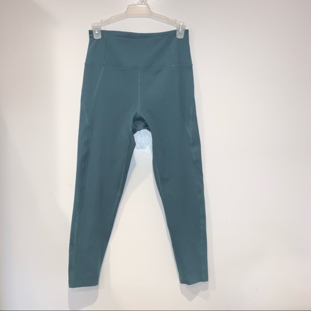 Girlfriend Collective Compressive High Rise Legging In Moss Green - Picture 8 of 13